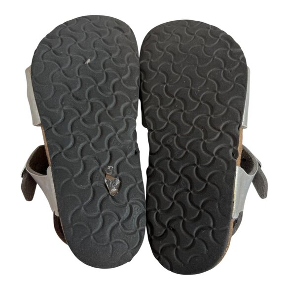 Birkenstock Rio kids sandals Electric Metallic Silver birko flor EU 28 kids 10 - Picture 8 of 13